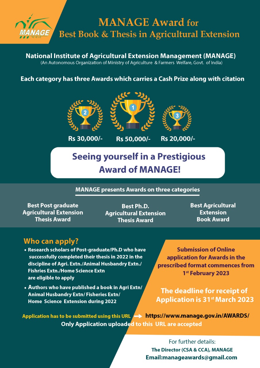 Awards Category Details