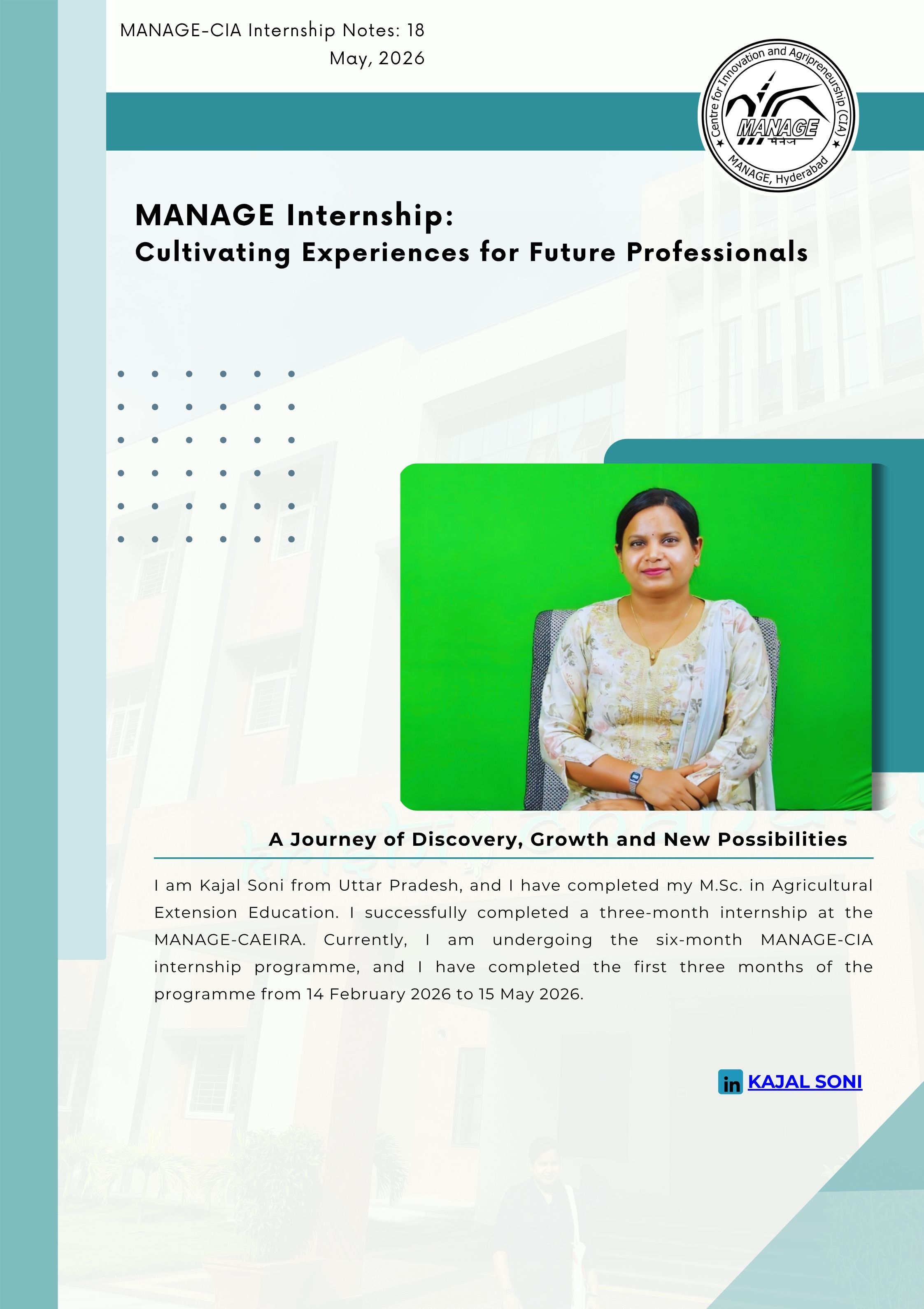 MANAGE Centre for Innovation and Agripreneurship (MANAGE-CIA)